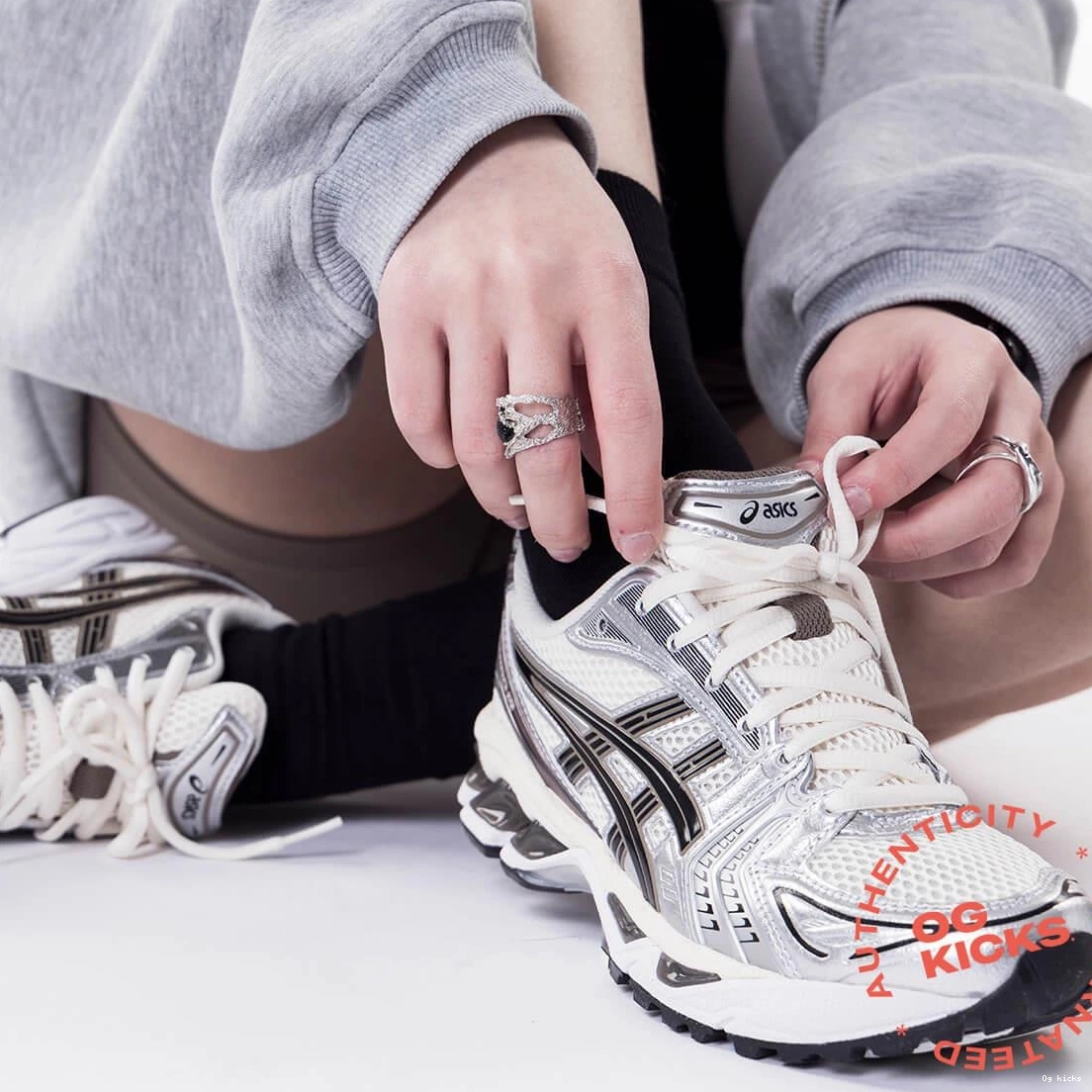 Gel-Kayano Metallic Plum Cream 14 Black ASICS 0729